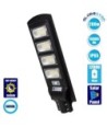GloboStar® 71553 Αυτόνομο Ηλιακό Φωτιστικό Δρόμου Street Light LED SMD 200W 16000lm με Ενσωματωμένη Μπαταρία Li-ion 12000mAh - Φωτοβολταϊκό Πάνελ με Αισθητήρα Ημέρας-Νύχτας PIR Αισθητήρα Κίνησης Αδιάβροχο IP65 Ψυχρό Λευκό 6000K